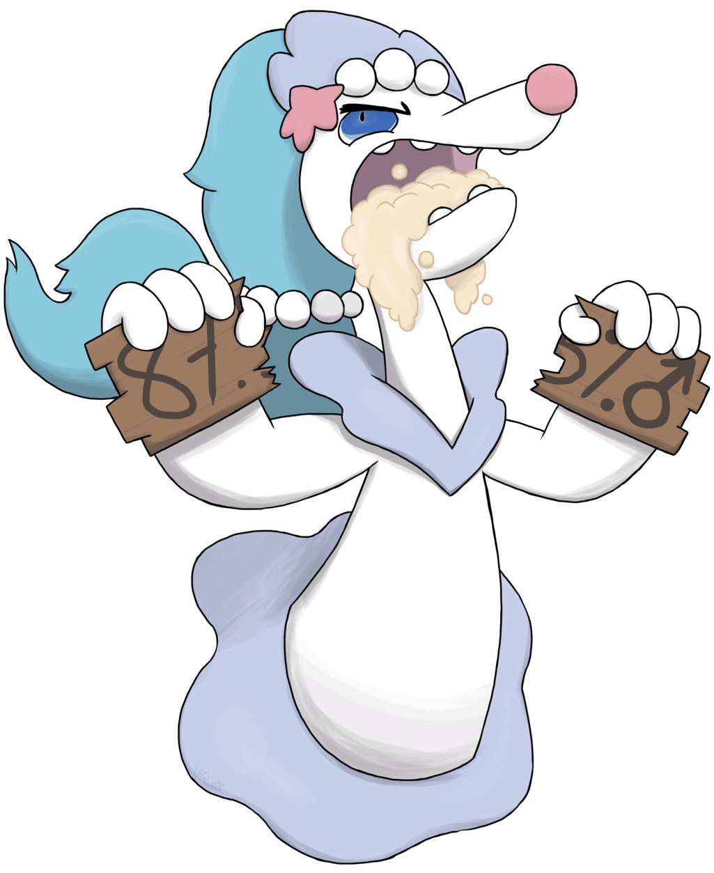 Pokémon Sun And Moon Vertebrate Cartoon Clip Art Hand - Primarina Male (1024x1277), Png Download