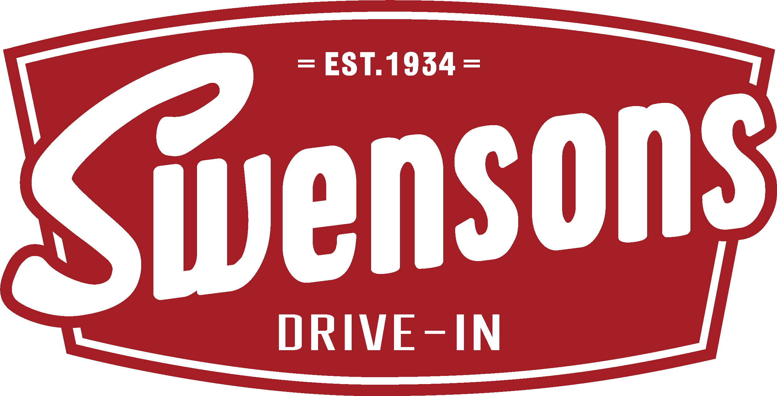 Swensons Drive-in, Home Of The Galley Boy®, "americas - Swensons Drive In Logo (2477x1262), Png Download