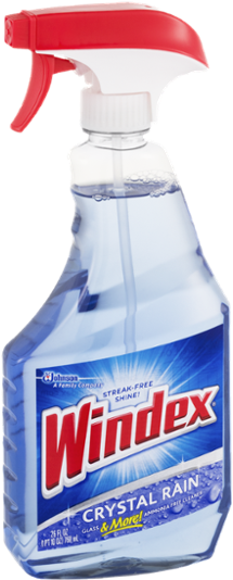 Windex Crystal Rain Glass Cleaner Ml (600x600), Png Download