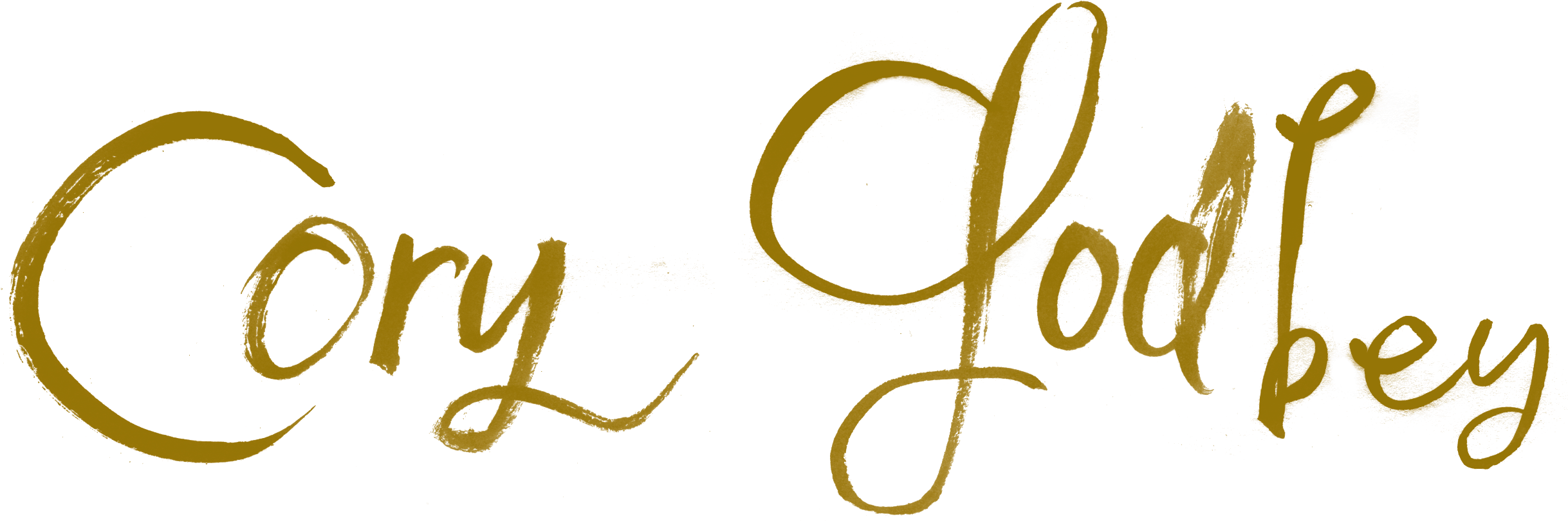 Cory Godbey - Calligraphy (2463x819), Png Download