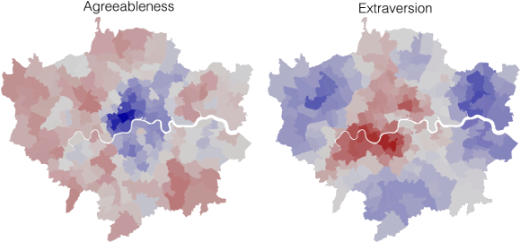 Figure Caption - Happiness Map London (585x287), Png Download
