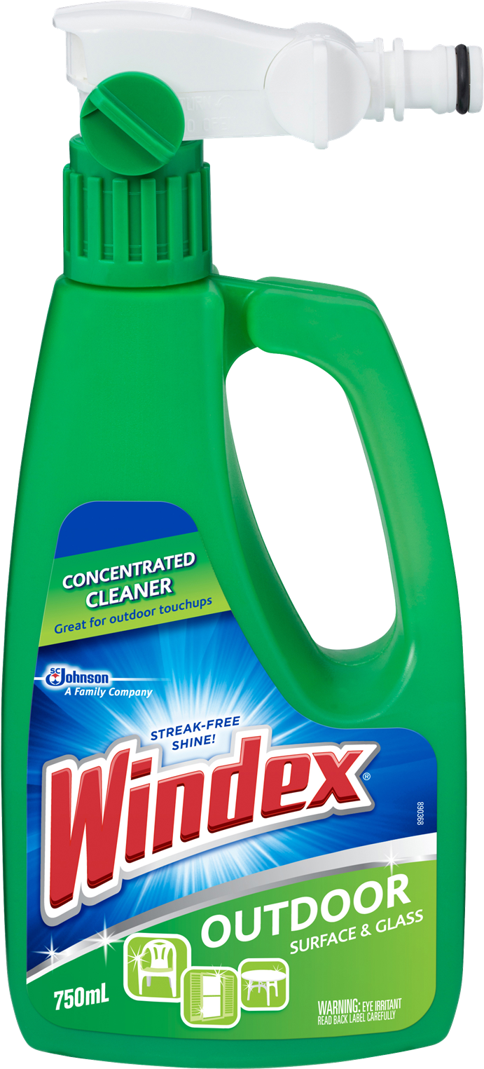 Windex 750ml Outdoor Surface And Glass Cleaner - Windex Advanced Glass & Multi Surface Cleaner 172 (800x800), Png Download