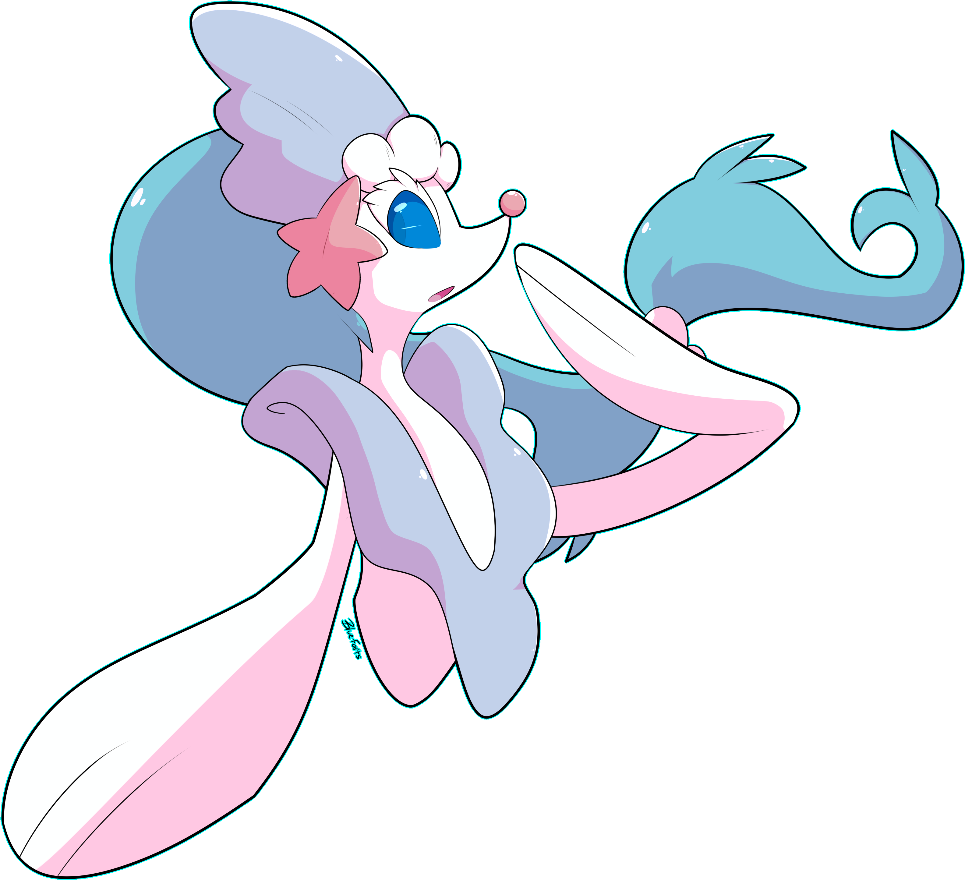 Primarina By Sapphireliz On Deviantart - Cartoon (3264x3006), Png Download