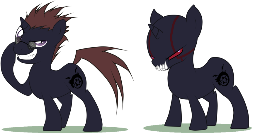 Turrkoise, Fullmetal Alchemist, Greed, Ponified, Safe - My Little Pony Full Metal Alchemist (900x473), Png Download
