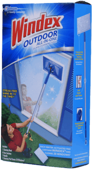 Windex® Outdoor All In One Tool Offer - Easy Window Cleaning Tools (348x348), Png Download