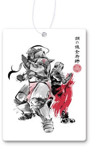 Brotherhood Sumi-e Air Freshener - Full Metal Alchemist Brotherhood Poster (480x480), Png Download