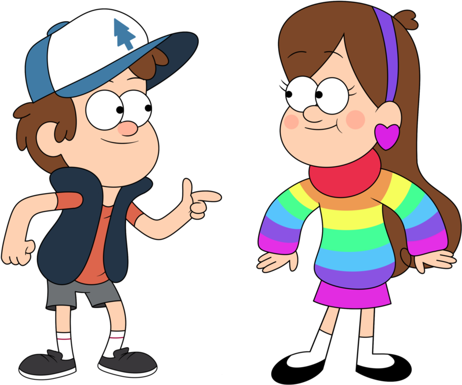 Dipper Pines & Mabel Pines - Imagenes De Dipper Y Mabel (979x817), Png Download