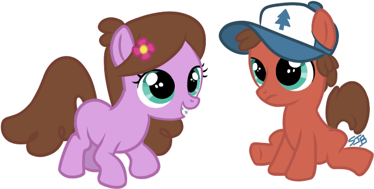 Tenaflyviper, Braces, Crossover, Dipper Pines, Gravity - Gravity Falls Dipper And Mabel Mlp (792x423), Png Download