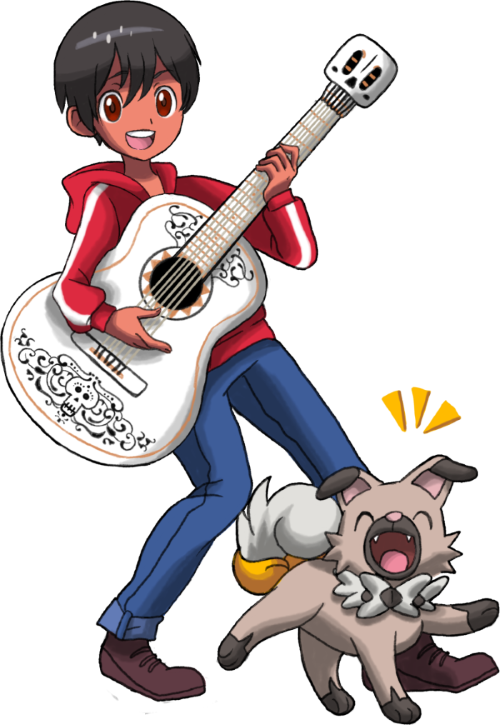 Miguel With His Rockruff Named Piedra By Pavlover-dc0goun (500x725), Png Download