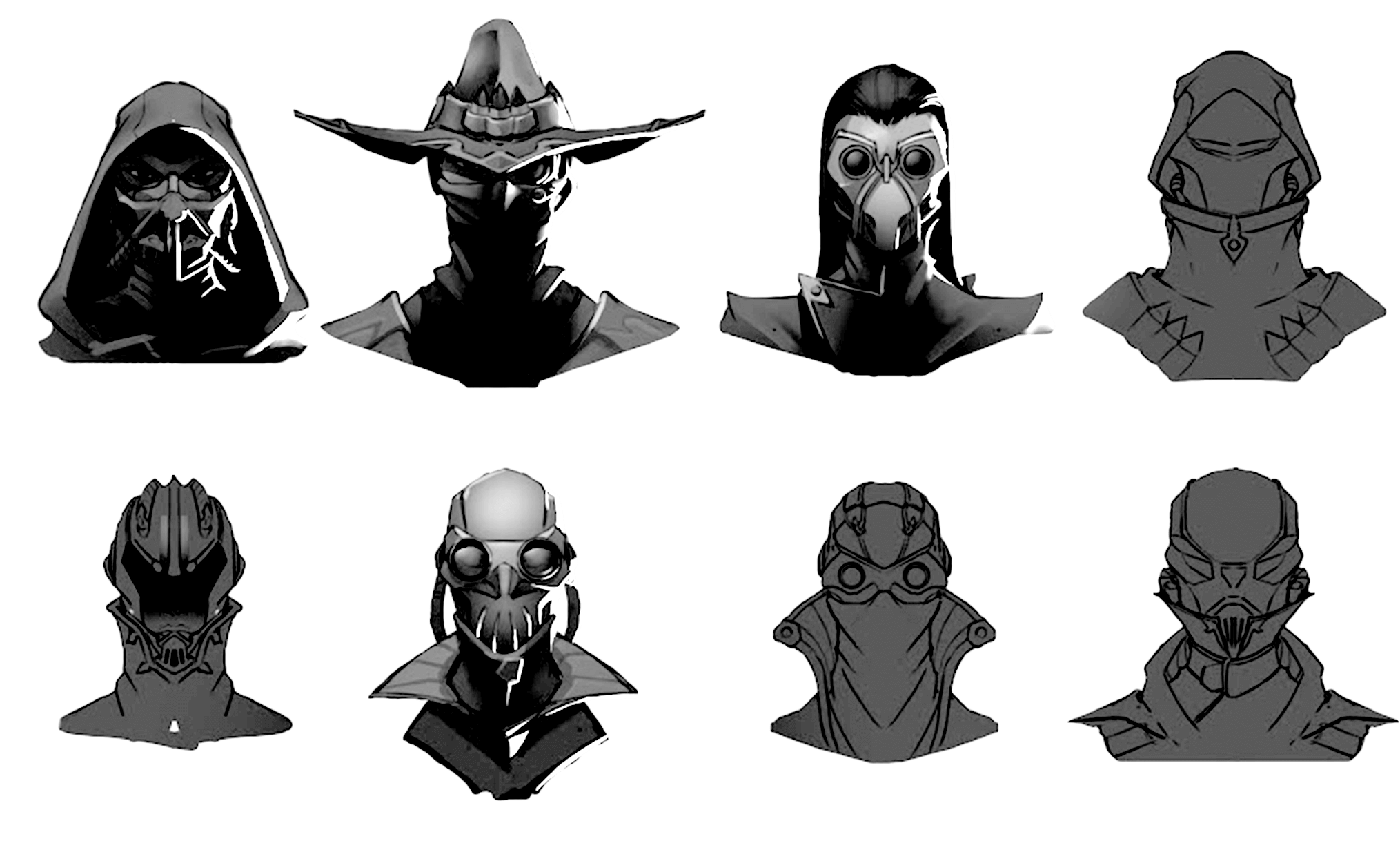 Jhin Concepts - League Of Legends Jhin Face (2040x1243), Png Download