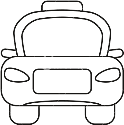 Picture Free Download Clipart Outline And In Color - Car (550x550), Png Download