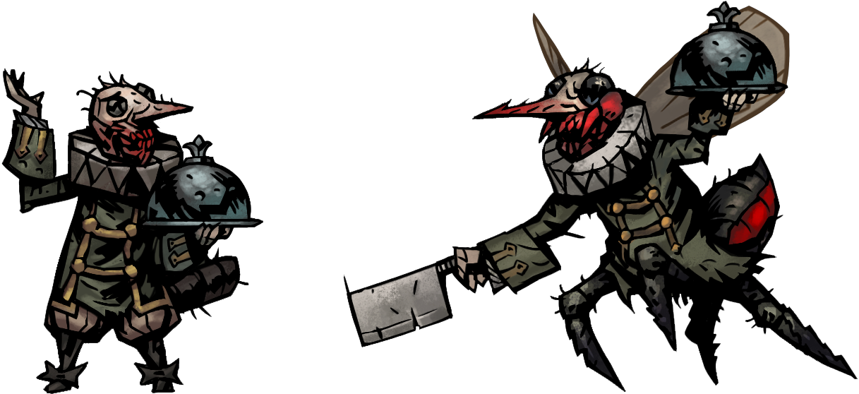 Image - Darkest Dungeon Crimson Court Enemies (1217x558), Png Download