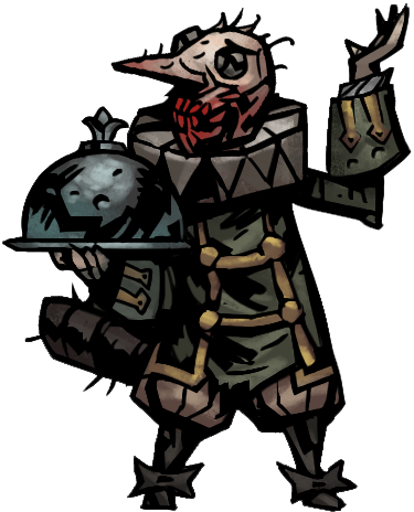 The Manservant Bloodsuckers - Darkest Dungeon Vampire Servant (375x464), Png Download