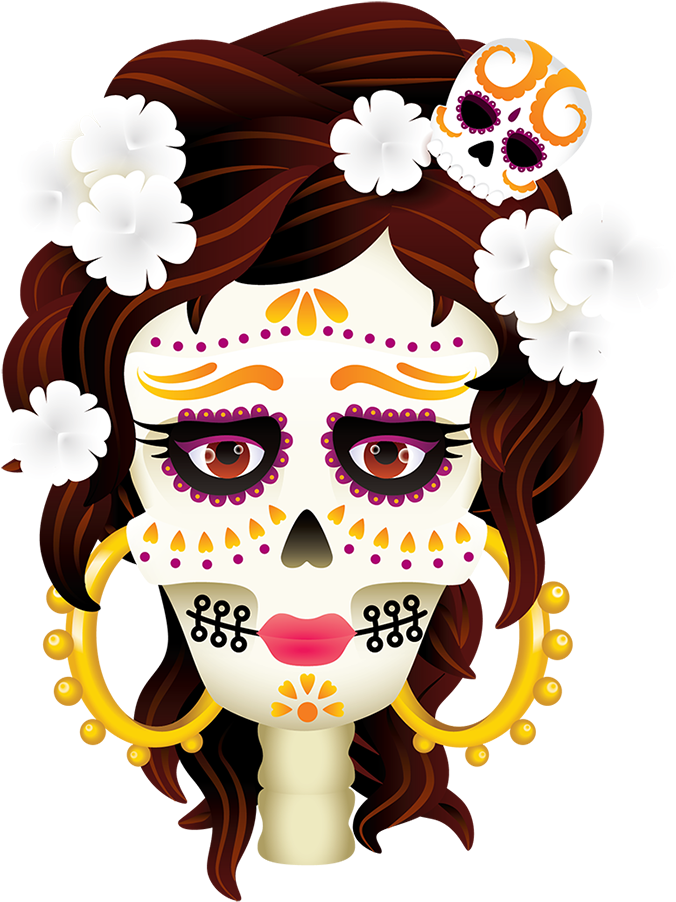 The Day Of The Dead Celebrations In Mexico Can Be Traced - Day Of The Deaths (700x930), Png Download