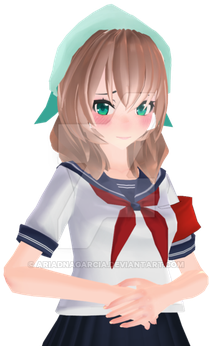 [mmd] Amai Odayaka Wip By Ariadnagarcia Yandere Simulator - Deviantart (639x350), Png Download