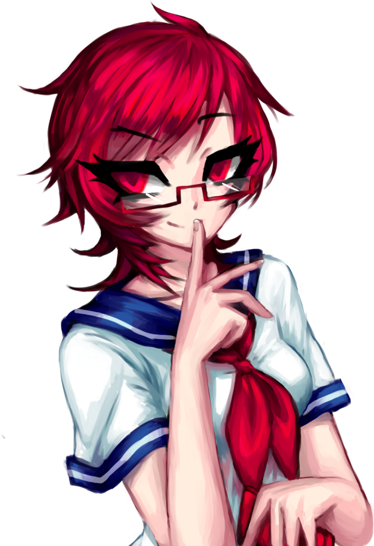 Info Chan By Hiyokorisu On Deviantart - Yandere Simulator Info Chan Fanart (752x1063), Png Download