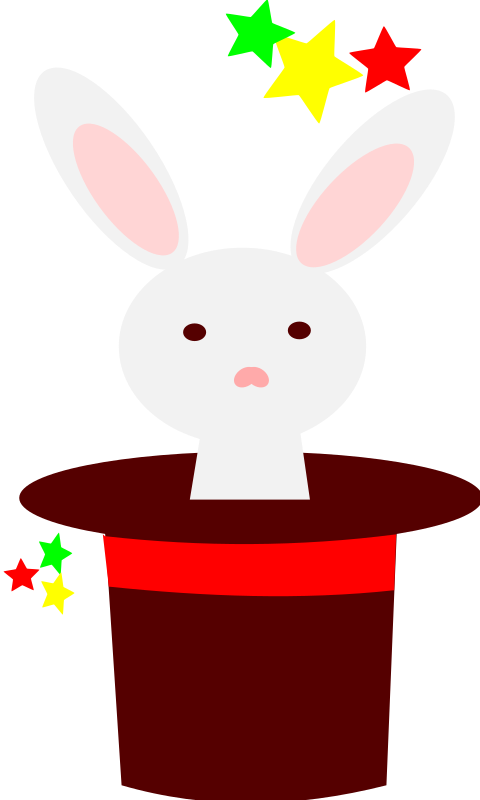 Mark Your Calendars - Rabbit In Hat Clipart (480x800), Png Download