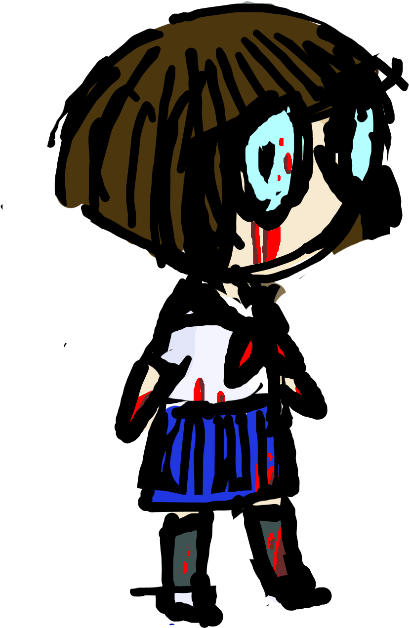 Twisted Yandere-chan - Illustration (930x1485), Png Download