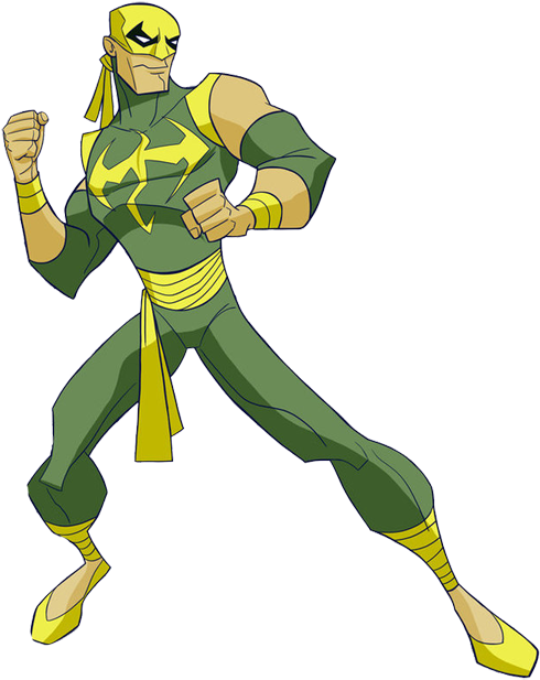 Iron Fist Marvel Clipart - Iron Fist Clip Art Marvel (500x628), Png Download