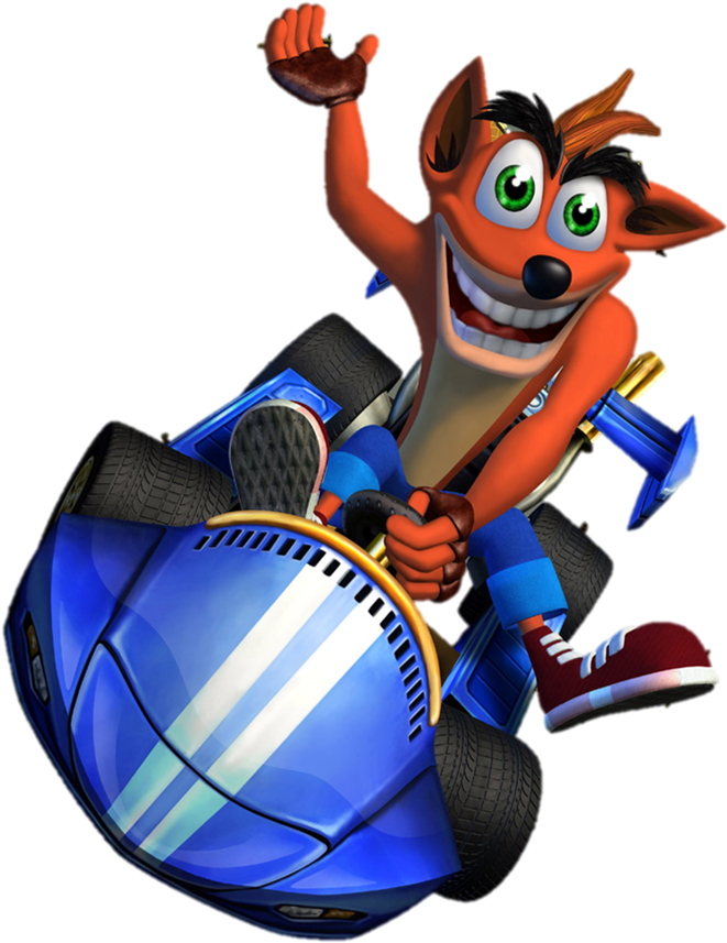 Crash Nitro Kart - Crash Nitro Kart Crash (787x888), Png Download