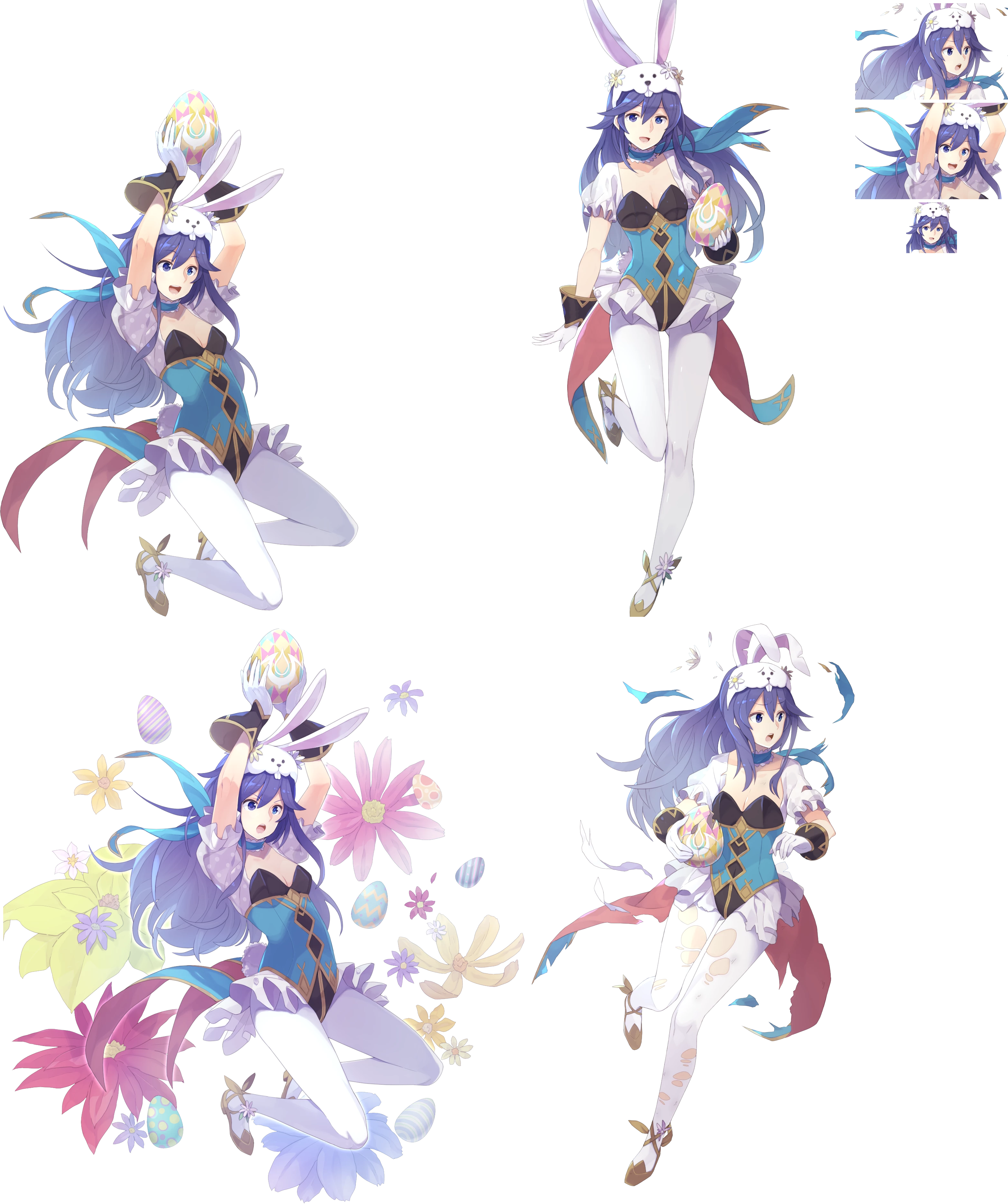 Click For Full Sized Image Lucina - Fire Emblem Heroes Spring Festival (3139x3748), Png Download