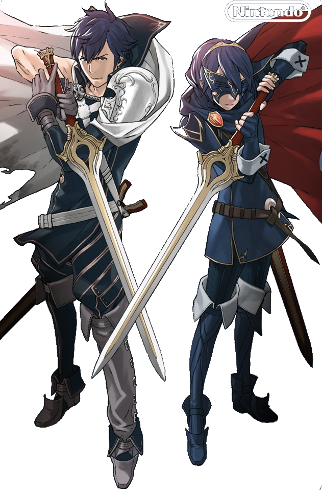 Image Chrom And Masked Lucina Png Fire Emblem Wiki - Chrom From Fire Emblem (631x959), Png Download
