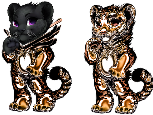 I Couldn't Do It With Lightness So I Messed Around - Furvilla Cat Colors (500x400), Png Download