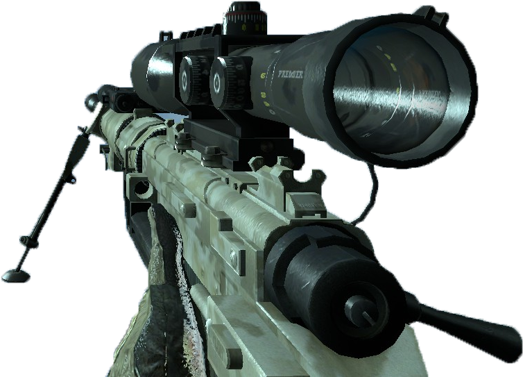 Call Of Duty Sniper Png Download - Intervention Sniper Rifle Mw2 (813x603), Png Download