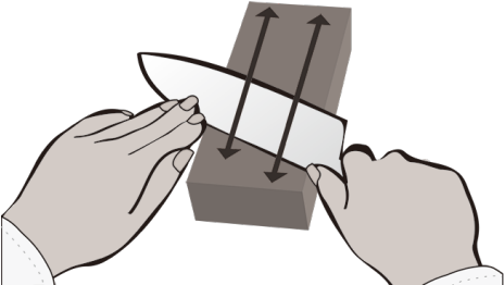 Miyabi Knife Sharpening - Knife Sharpening Clipart (523x295), Png Download