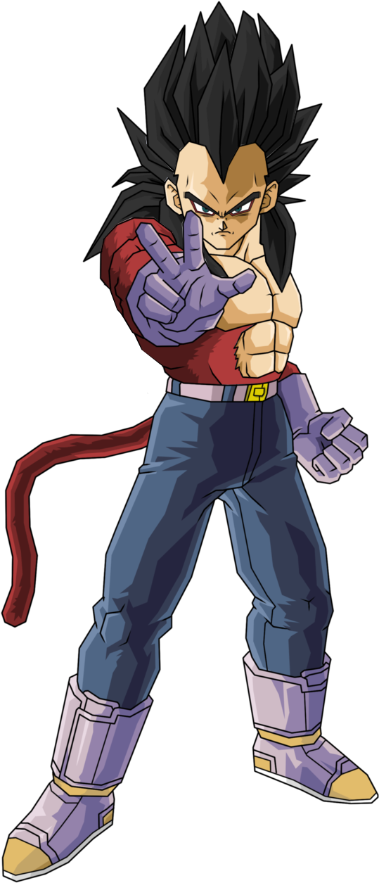 No Caption Provided - Vegeta Ssj4 (612x1304), Png Download