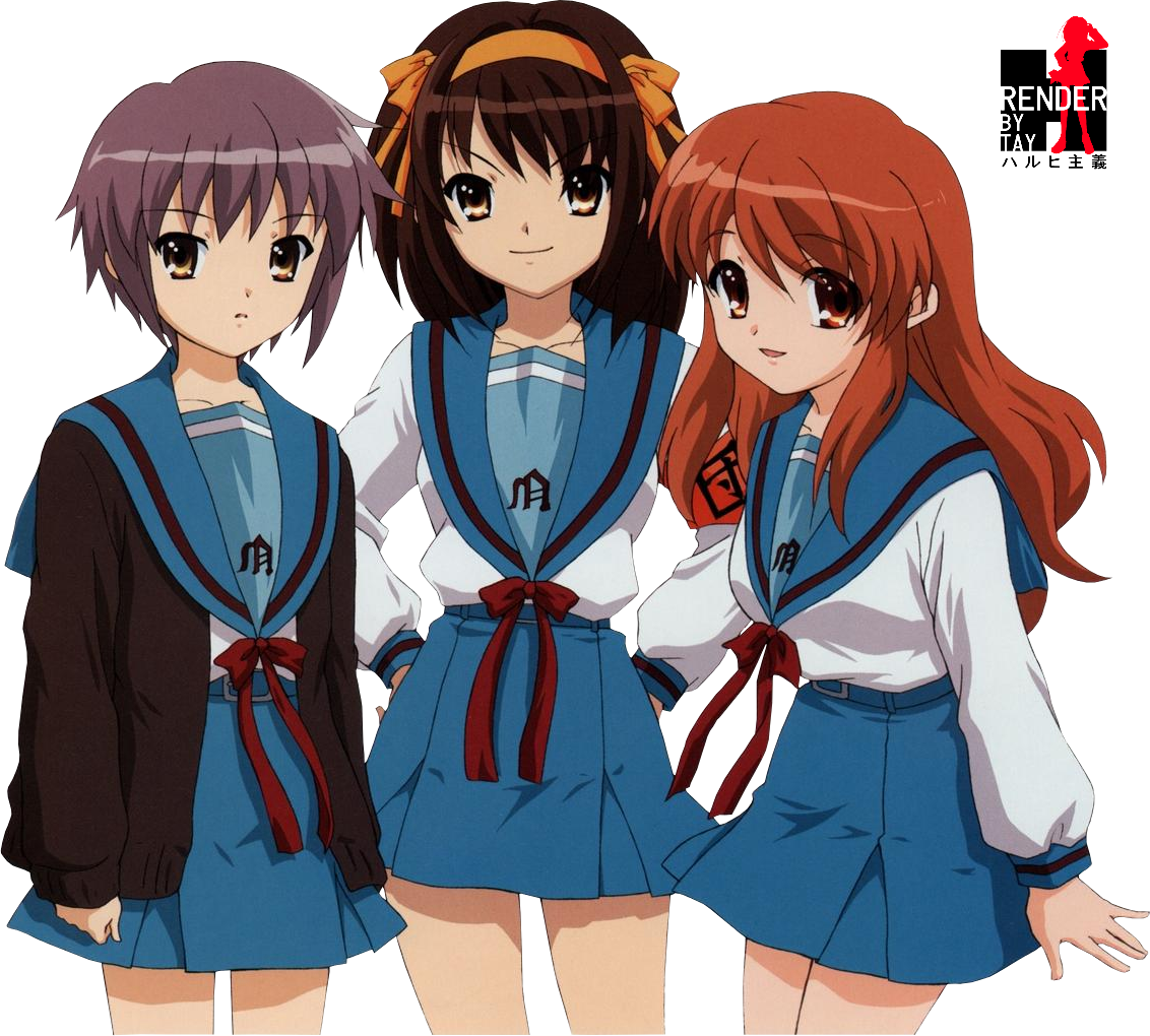 33051043 - Suzumiya Haruhi No Yuuutsu Mikuru (1132x1020), Png Download