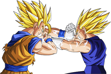 Majin Vegeta - Pesquisa Google - Goku Y Vegeta Ssj2 (471x312), Png Download