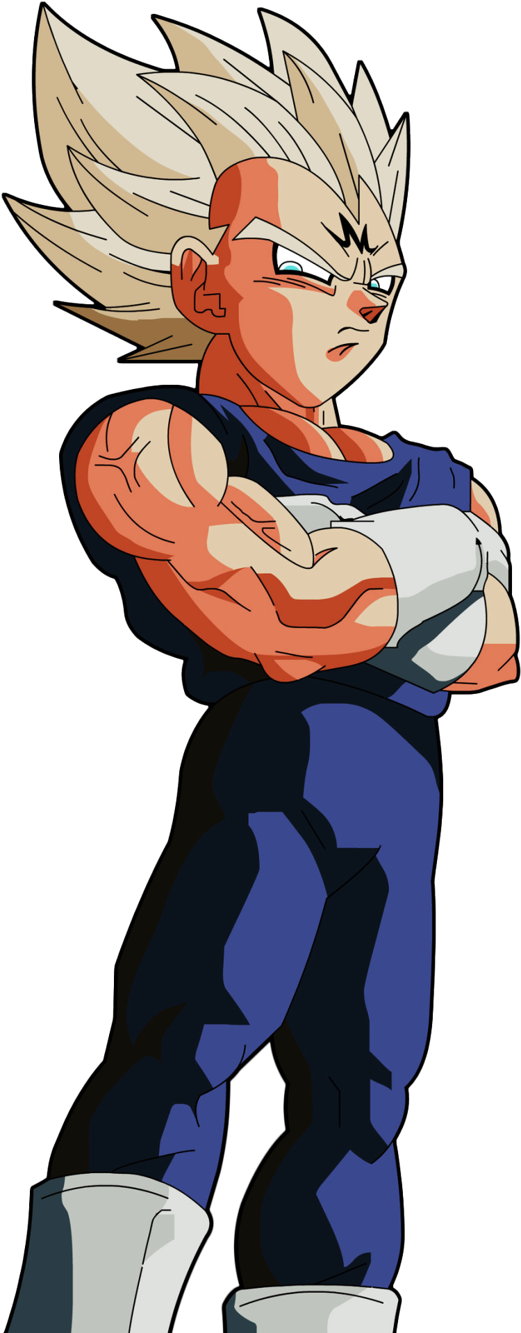Majin Vegeta Ssj - Super Saiyan Majin Vegeta (790x1920), Png Download