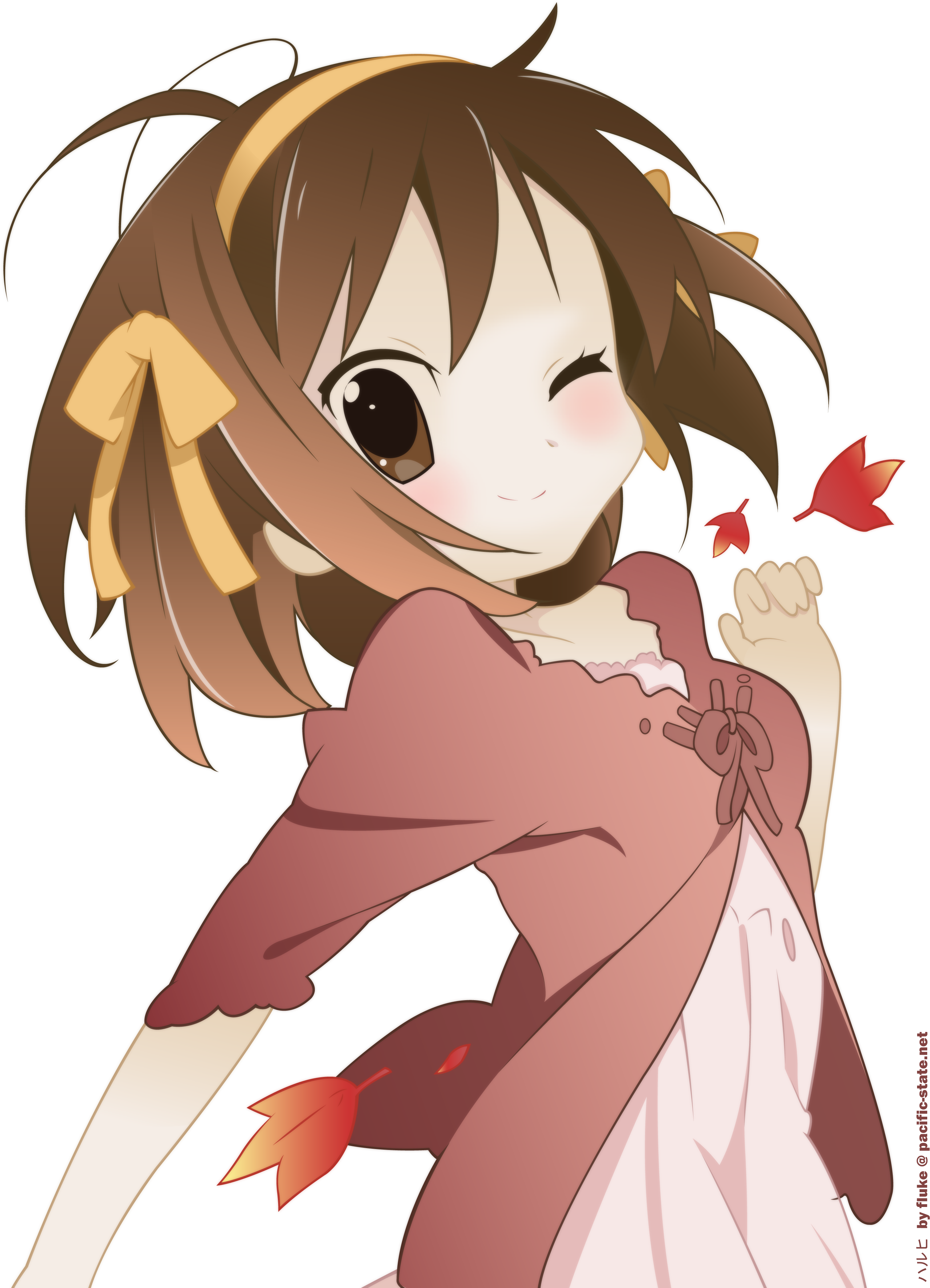 Download Png - Haruhi Suzumiya Vector (3077x4193), Png Download