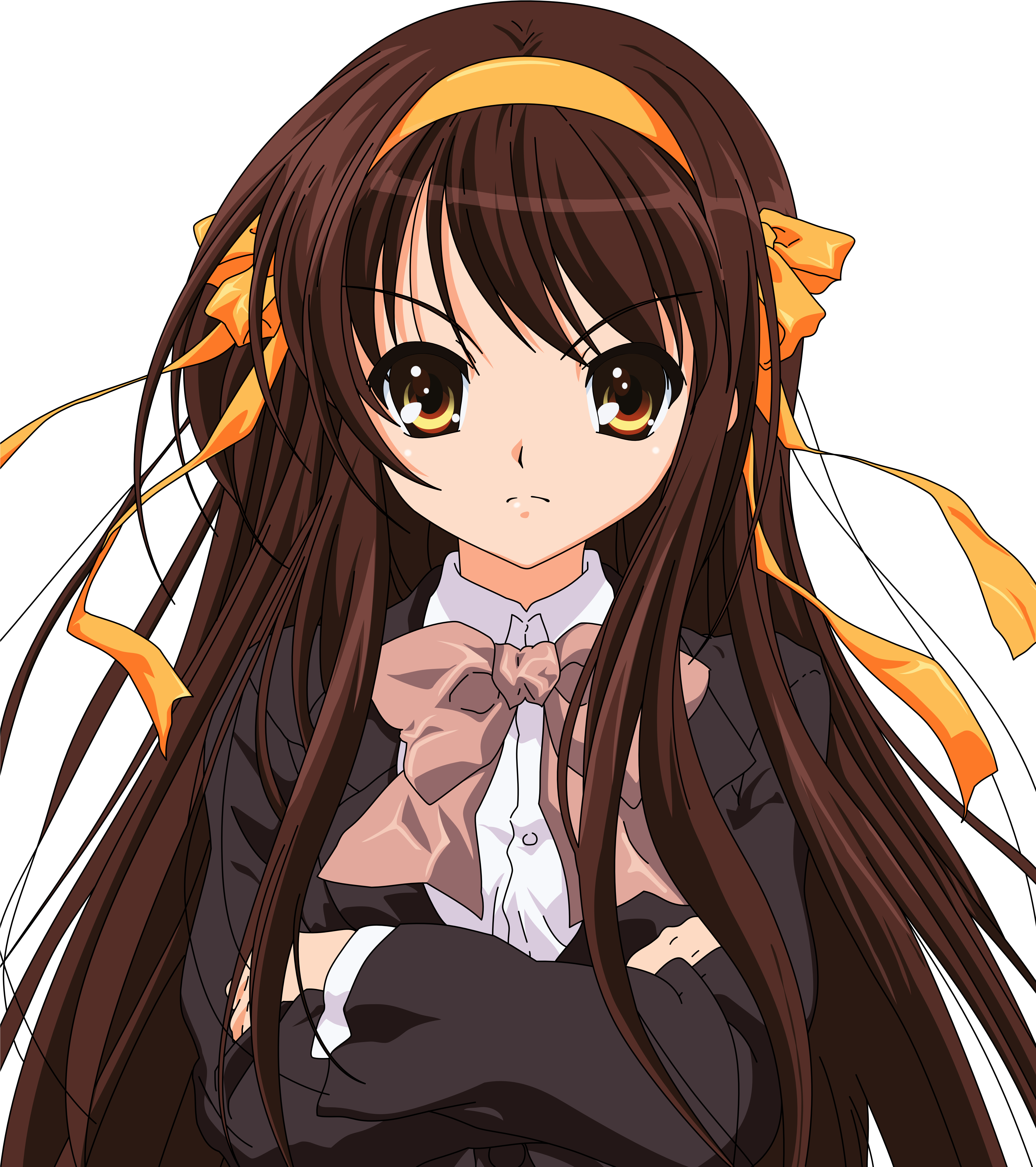 Download Png - Haruhi Suzumiya (5409x7000), Png Download