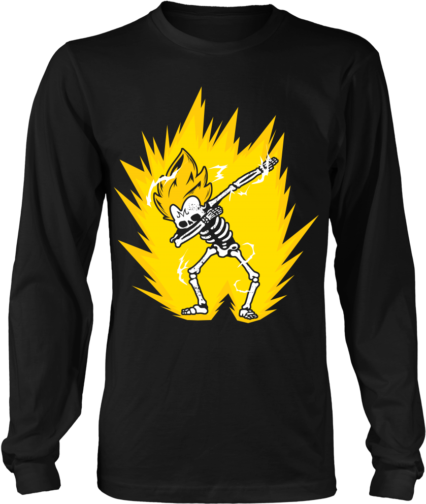 Majin Vegeta Dab Skeleton X Ray Costume - Funny Witches With Hitches Halloween Camping Distressed (1000x1000), Png Download
