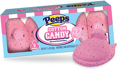 Perfect For Carnival Lovers With A Sweet Tooth, These - Cotton Candy Peeps (581x420), Png Download