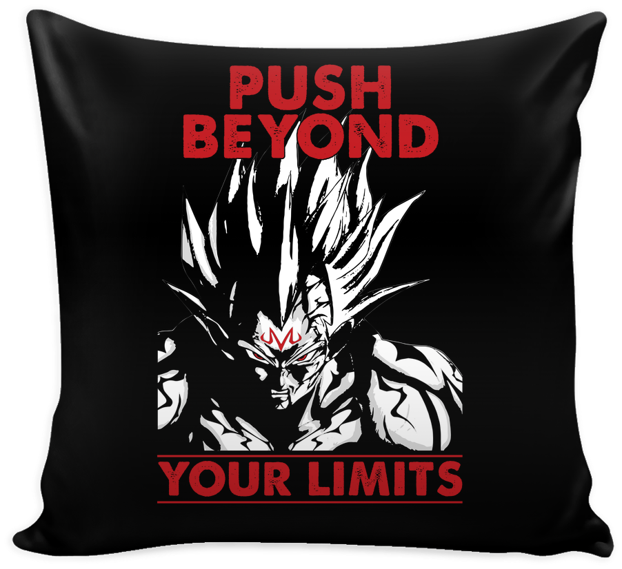 Super Saiyan Majin Vegeta Push Limits Pillow Cover - Super Saiyan Majin Vegeta Sf00228 (1024x1024), Png Download