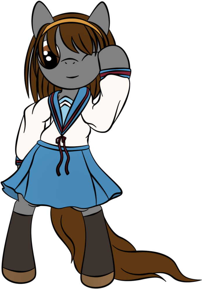 My Little Pony/haruhi Suzumiya - Mlp Takumi Fujiwara (766x1043), Png Download