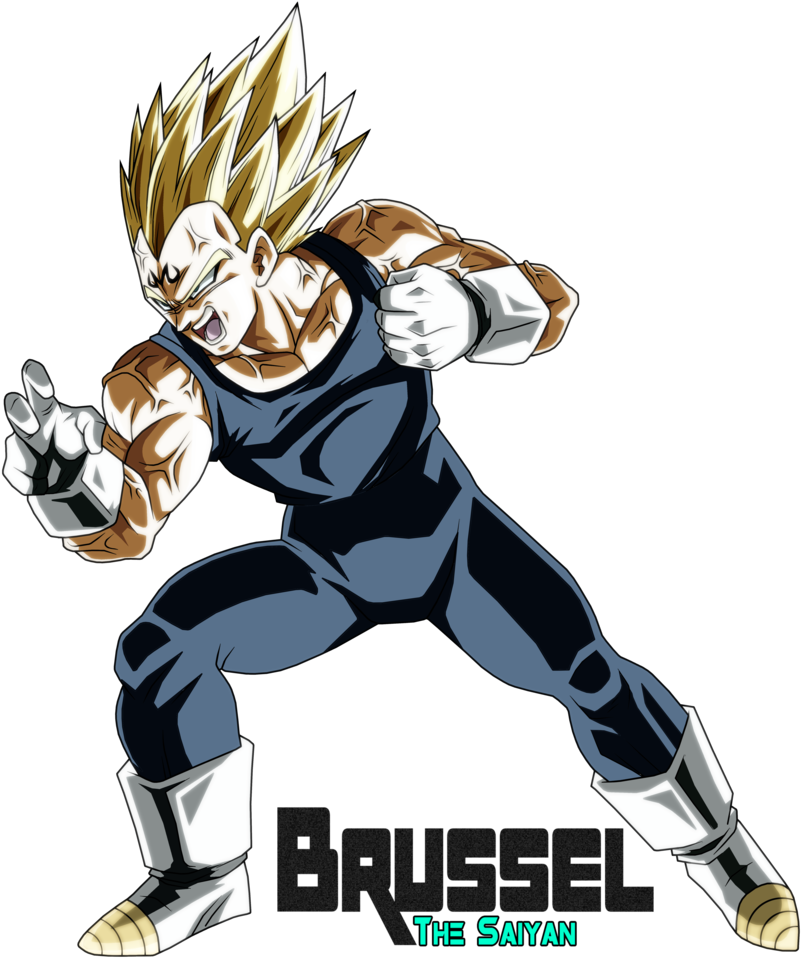 Majin Vegeta 3 By Brusselthesaiyan - Vegeta (826x967), Png Download