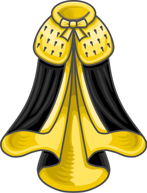 Golden Robes (500x655), Png Download