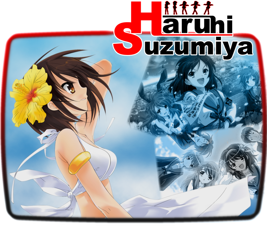 Here Is The Front - Melancholy Of Haruhi Suzumiya (860x1024), Png Download