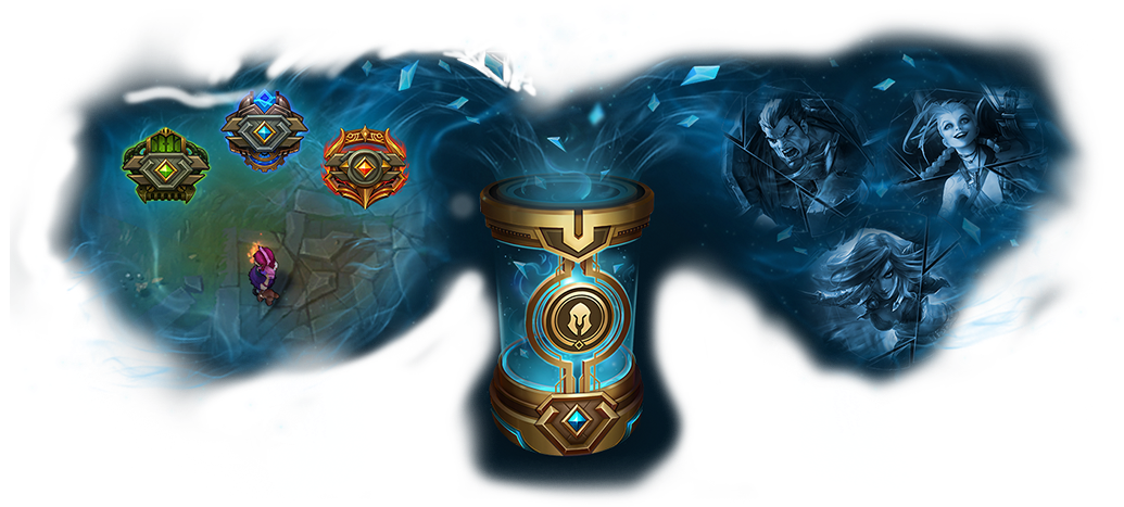 Level-up Loot 2018 - Lol Level Up Emotes (1062x480), Png Download