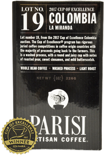 2017 Cup Of Excellence Colombia La Miranda - Cup Of Excellence (400x575), Png Download