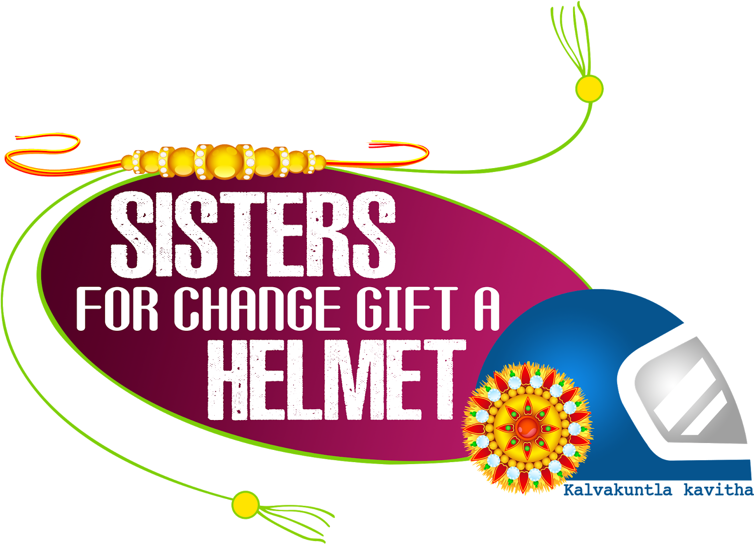 Raksha Bandhan Sisters 4 Change Campaign Png Logo - Portable Network Graphics (1600x1196), Png Download