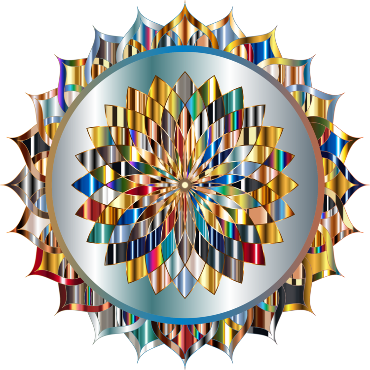 Mandala Line Art Symmetry Abstract Art - Art (750x750), Png Download