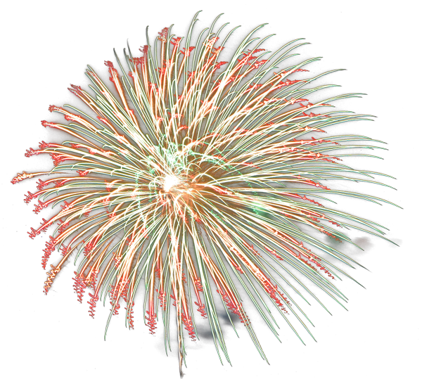 Fireworks Png 24 Transparency - Fuegos Artificiales Sin Fondo (600x539), Png Download