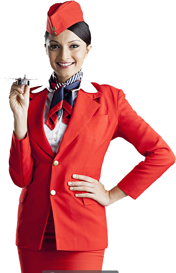 Air Hostess Transparent - Air Hostess Png (564x875), Png Download
