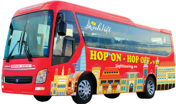 'hop Hop Service' For Durga Puja Pandal Hopping - Hop On Hop Off Bus Png (595x350), Png Download
