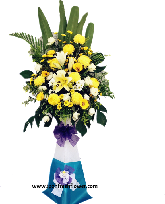 Condolence Flower Stand - Flower (580x717), Png Download